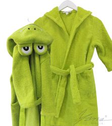 Gyermek fürdőköpeny MicrocottonKERMIT