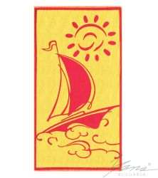 Полотенце пляжное Е 088 цикламен