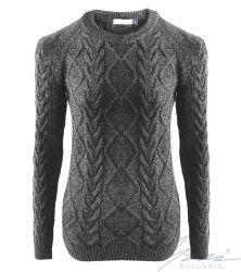Női pulóver veri szürke