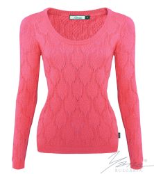 Női pulóver verirózsaszín