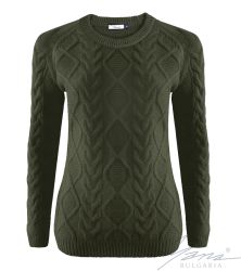 Női pulóver veri zöld