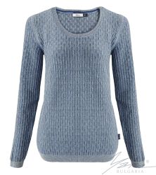 Női pulóver veri a kéket / St. szürke