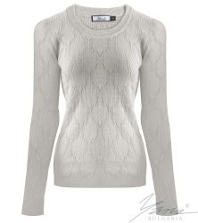 Női pulóver veriszürke