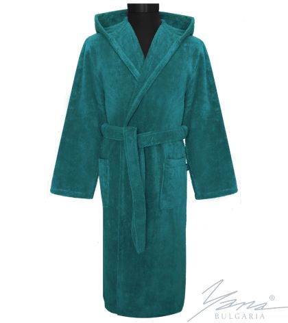 Teens' bathrobe petrol
