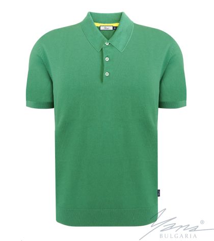 Herrenpoloshirt, kurze Ärmel, grun