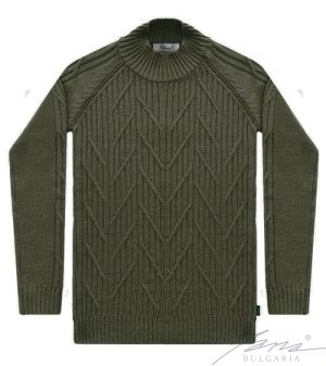 Damenpullover mit french Rollkragen, gran