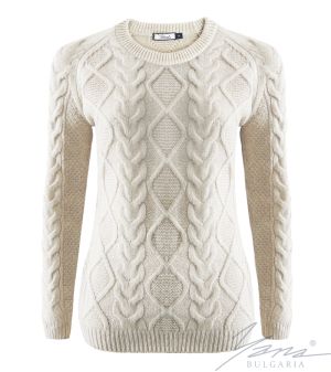 Női pulóver veribézs