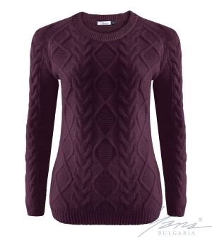 Női pulóver veri Bordeaux-t