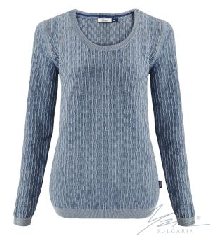 Női pulóver veri a kéket / St. szürke