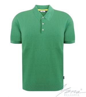 Herrenpoloshirt, kurze Ärmel, grun